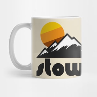 Retro Stowe ))(( Tourist Souvenir Travel Vermont Design Mug